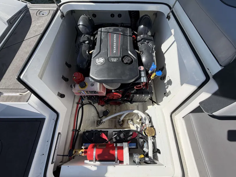 Slide: The Image of Engine compartment of 2025 Cobalt CS23 Surf with Volvo Penta V8 engine. - 18