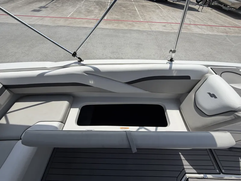 Slide: The Image of Interior of 2023 Starcraft SXV-211 boat with seating area. - 15