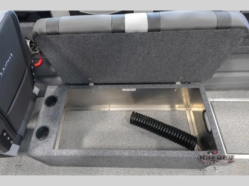 Slide: The Image of Open storage compartment in Heavy Gauge 185 boat, model 2026. - 29