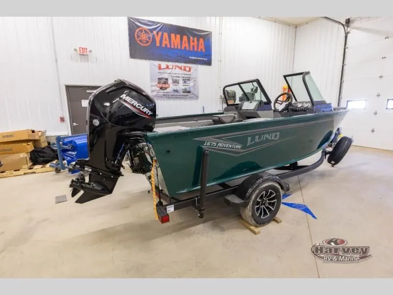 Slide: The Image of Green Adventure 1675 Sport boat from 2026 in a workshop. - 5