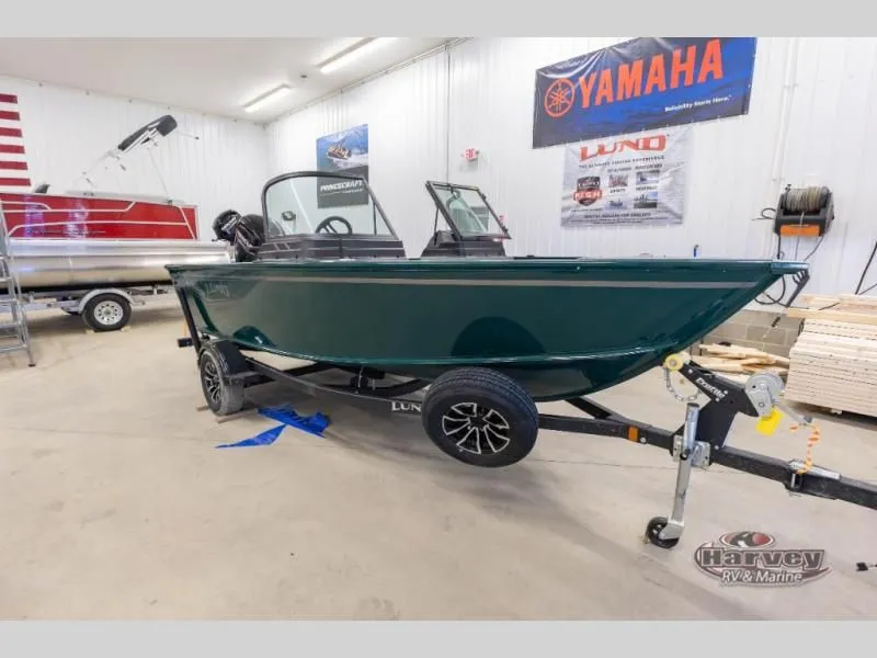 Slide: The Image of Green Adventure 1675 Sport boat from 2026 in a workshop. - 6