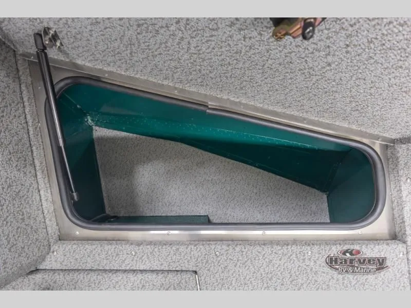 Slide: The Image of Interior view of Adventure 1675 Sport 2026 boat hatch. - 9