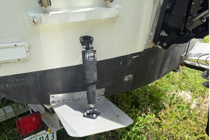 Slide: The Image of Rear view of 1956 Custom Mackerel boat with Lenco trim tab. - 8
