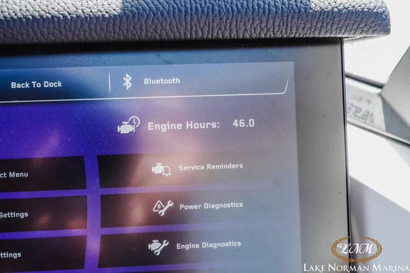 Slide: The Image of 2024 Nautique Super Air Nautique G25 Paragon dashboard showing 46 engine hours. - 42