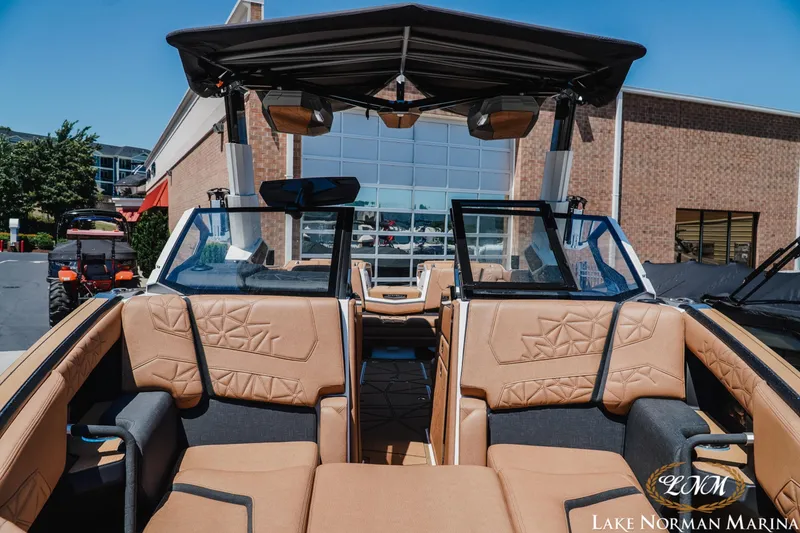 Slide: The Image of 2024 Nautique Super Air Nautique G25 Paragon boat interior at Lake Norman Marina. - 8