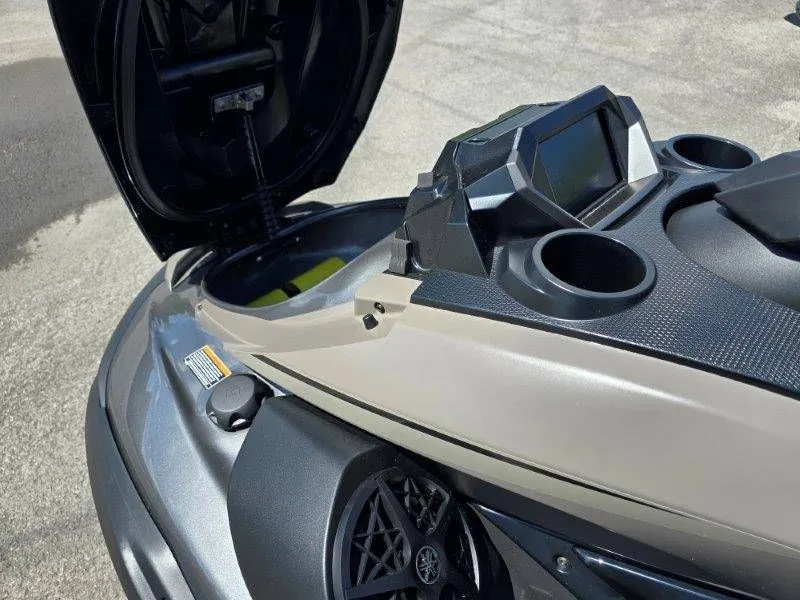 Slide: The Image of 2025 Yamaha Waverunner FX HO with Audio, close-up of cockpit. - 23