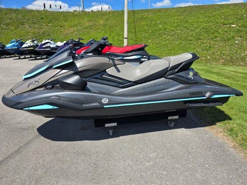 Slide: The Image of 2025 Yamaha Waverunner FX HO with Audio on display. - 3