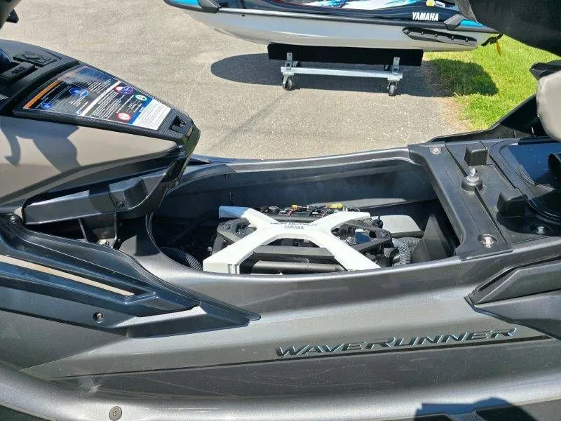 Slide: The Image of Yamaha Waverunner FX HO 2025 with audio, open engine compartment. - 37