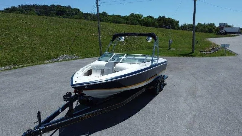 Slide: The Image of 2006 Cobalt 246 boat on trailer, ready for adventure. - 22