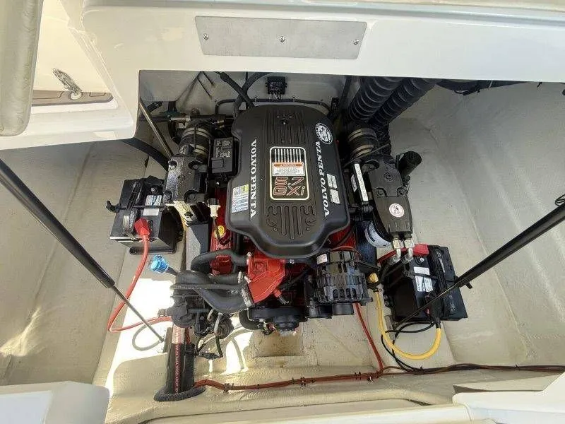Slide: The Image of Engine compartment of a 2006 Cobalt 246 with Volvo Penta engine. - 46