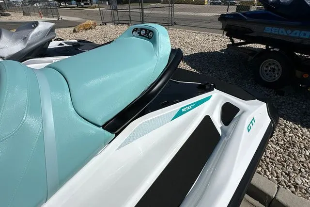Slide: The Image of 2026 Sea-Doo PWC GTI 130 with IBR, turquoise seat. - 27