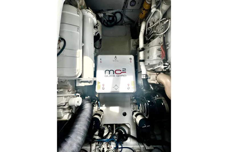 Slide: The Image of Engine room of a 2006 Miller Marine 36 with Quick Gyro MC2 stabilizer. - 19