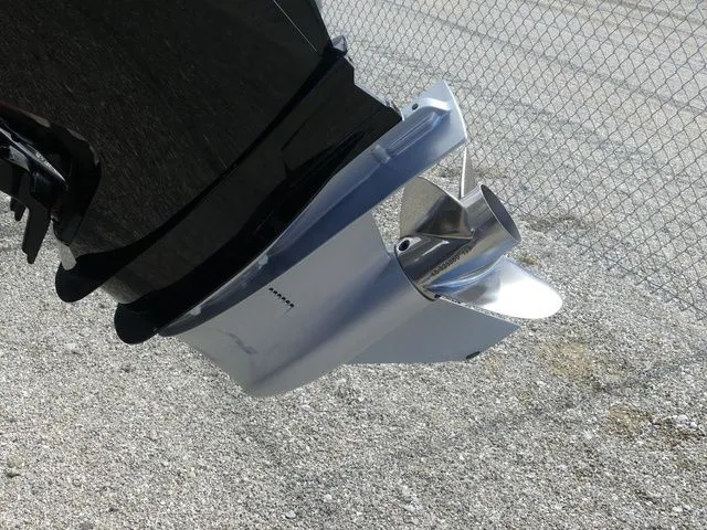 Slide: The Image of Close-up of a 2023 Ranger VX 1788 boat propeller. - 10