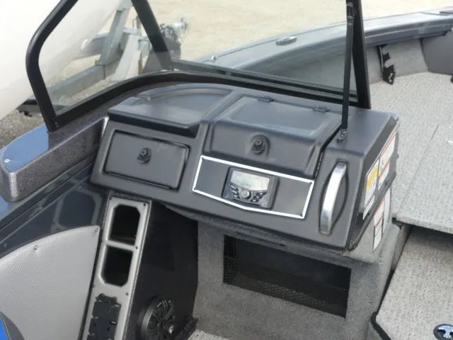 Slide: The Image of Interior view of 2023 Ranger VX 1788 boat dashboard. - 15