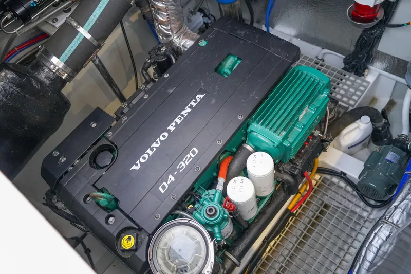 Slide: The Image of Volvo Penta D4-320 engine in 2021 Aquila 44 Yacht engine room. - 8