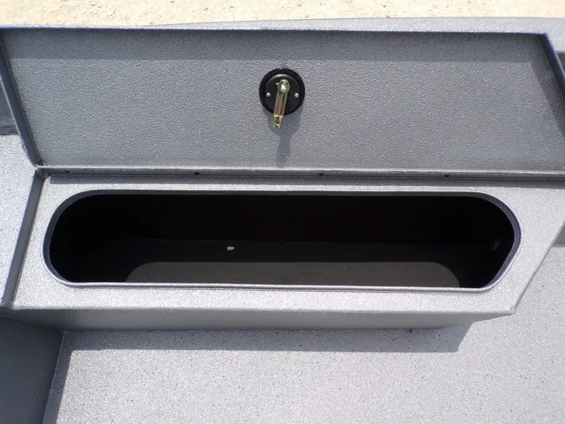 Slide: The Image of 2026 Xpress SW22B boat compartment with lid and lock. - 28