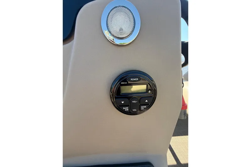 Slide: The Image of Control panel on 2021 Sun Tracker Bass Buggy 16 XL Select boat dashboard. - 26