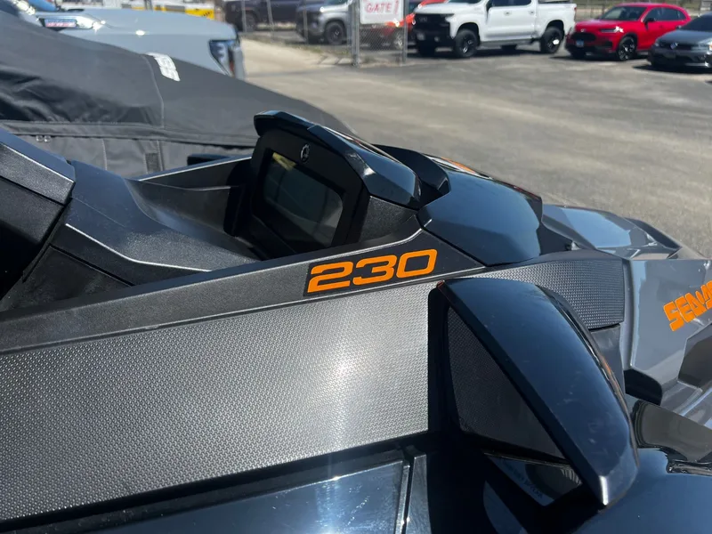 Slide: The Image of 2023 Sea-Doo GTX 230 iBR iDF with sound system, close-up view. - 4