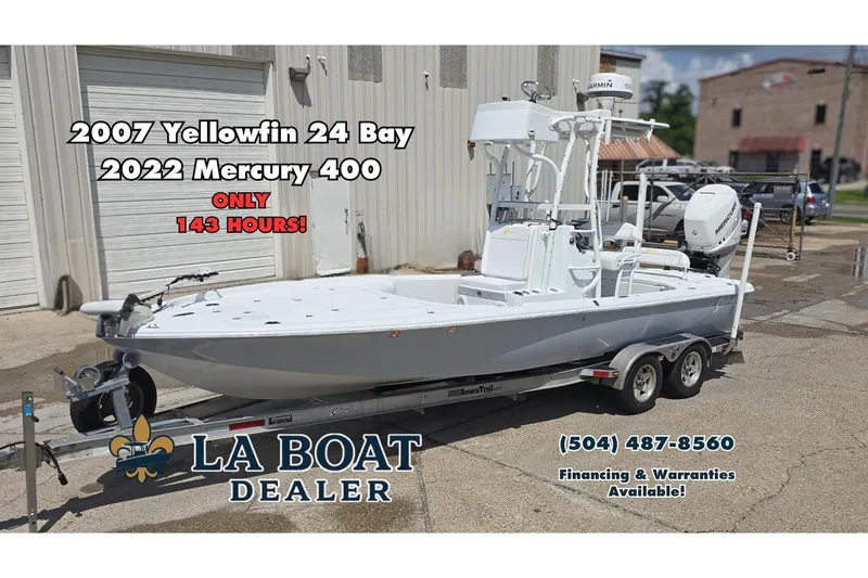The Image of 2007 Yellowfin 24 Bay boat with 2022 Mercury 400 engine, only 143 hours, for sale. - 0
