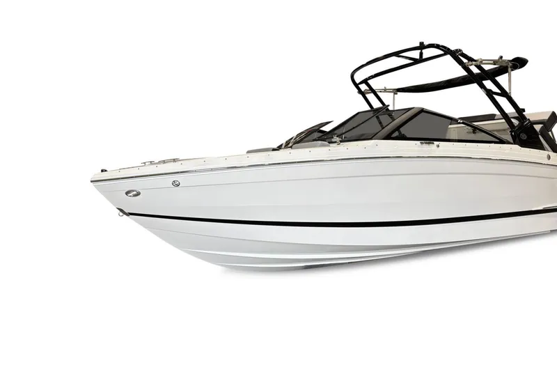 The Image of 2026 Cobalt R4 boat with sleek white design and modern features. - 1