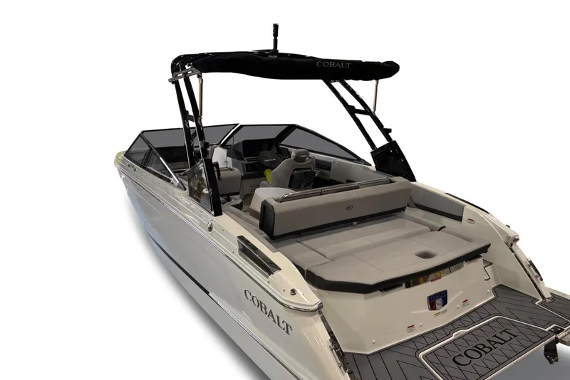 Slide: The Image of 2026 Cobalt R4 boat with sleek design and spacious seating. - 3