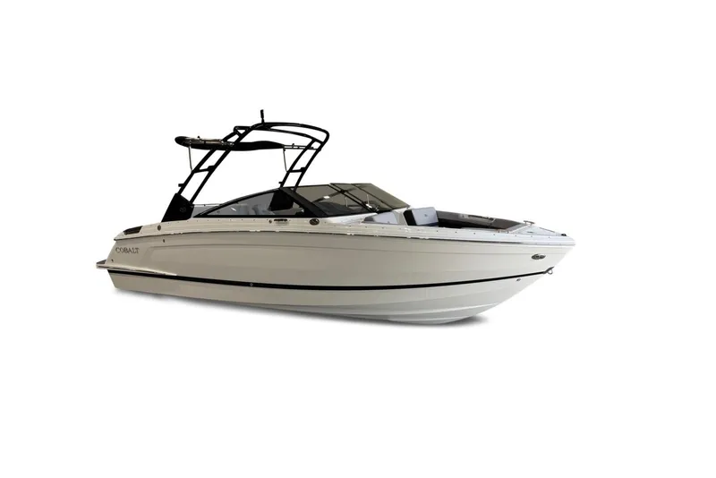 Slide: The Image of 2026 Cobalt R4 boat with sleek design and modern features. - 7