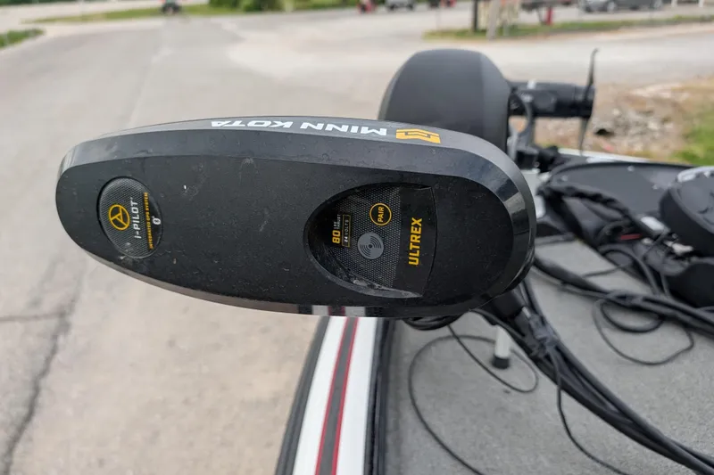 Slide: The Image of Minn Kota Ultrex trolling motor on a 2011 Nitro Z-8 boat. - 50