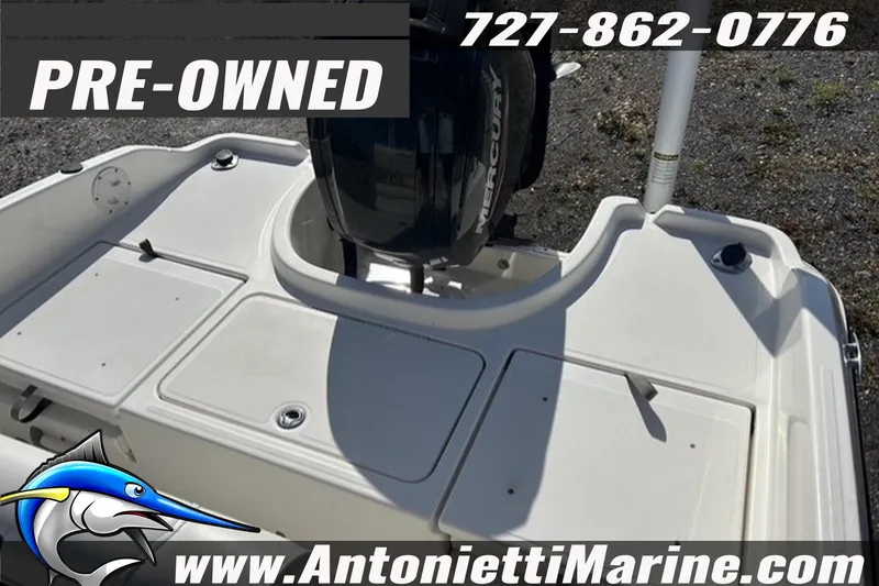 Slide: The Image of Pre-owned 2022 Bayliner Trophy T18Bay boat with Mercury engine, Antonietti Marine contact details. - 16