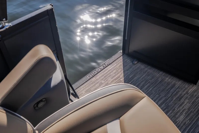 Slide: The Image of 2026 Viaggio Z24S boat interior with water view and comfortable seating. - 22