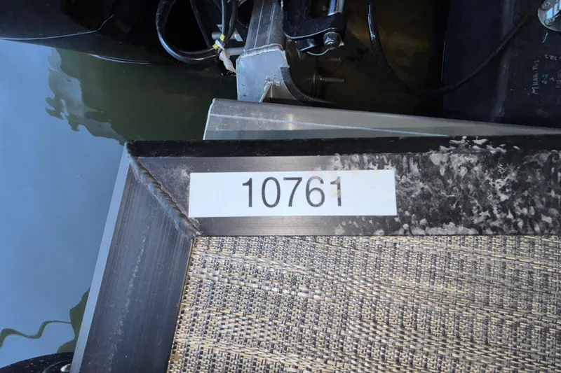 Slide: The Image of Viaggio Z24U 2026 boat with serial number 10761, docked by water. - 51