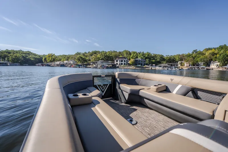 Slide: The Image of Luxurious Viaggio Z24S boat interior with lake view, 2026 model. - 23