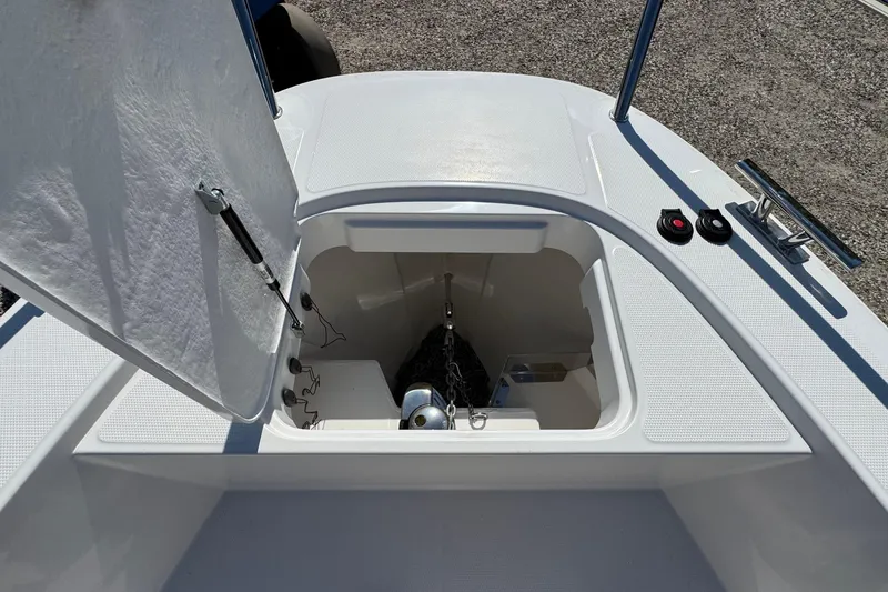 Slide: The Image of Anchor compartment of Nimbus Commuter 11 boat, year 2025. - 46
