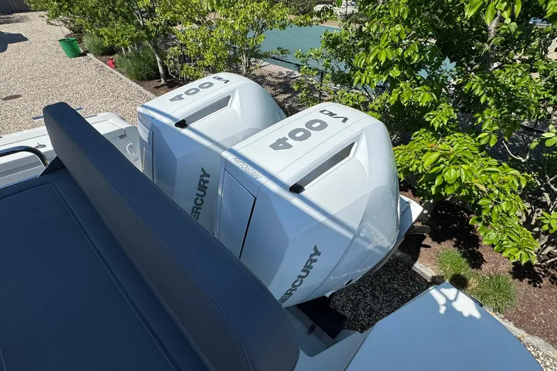 Slide: The Image of Nimbus Commuter 11 2025 with Mercury 400 HP outboard engines. - 8