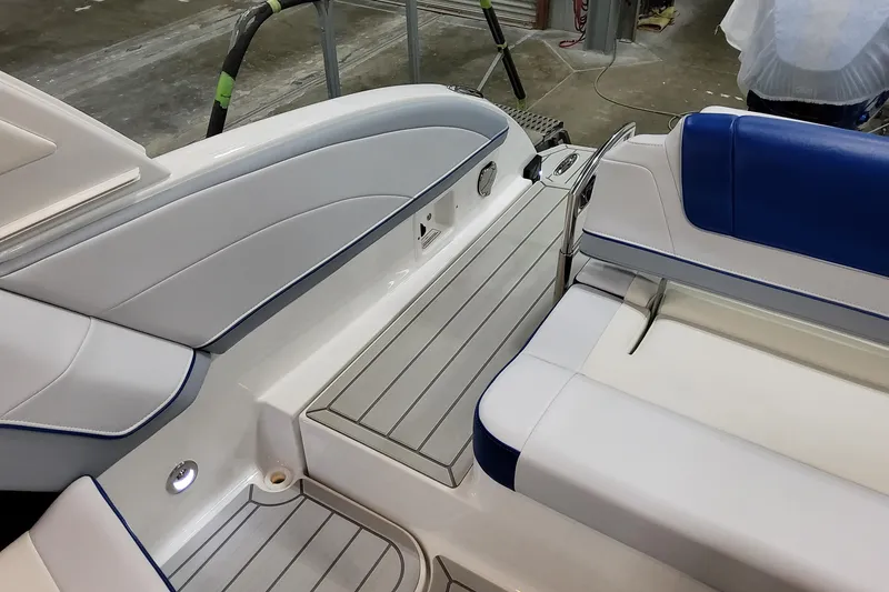 Slide: The Image of 2027 Formula 330 Crossover Bowrider OB interior with sleek seating and modern design. - 55