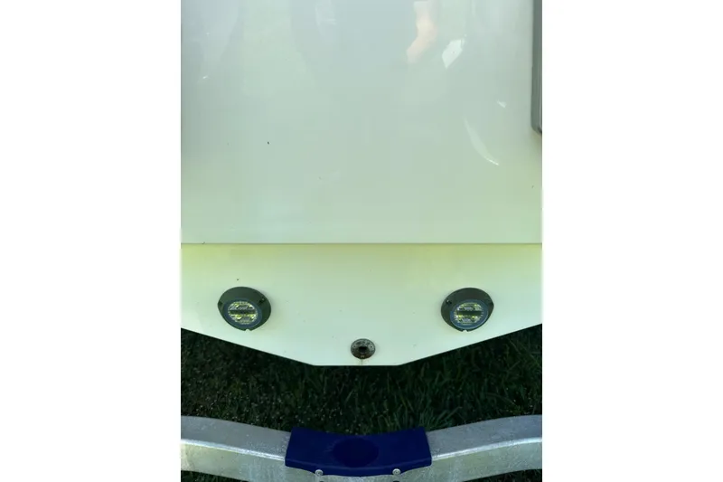Slide: The Image of 2022 Blackfin 252 CC boat hull with underwater lights. - 38