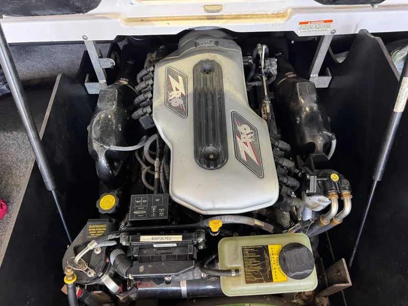 Slide: The Image of Engine of 2008 Nautique Super Air Nautique 230 boat. - 28