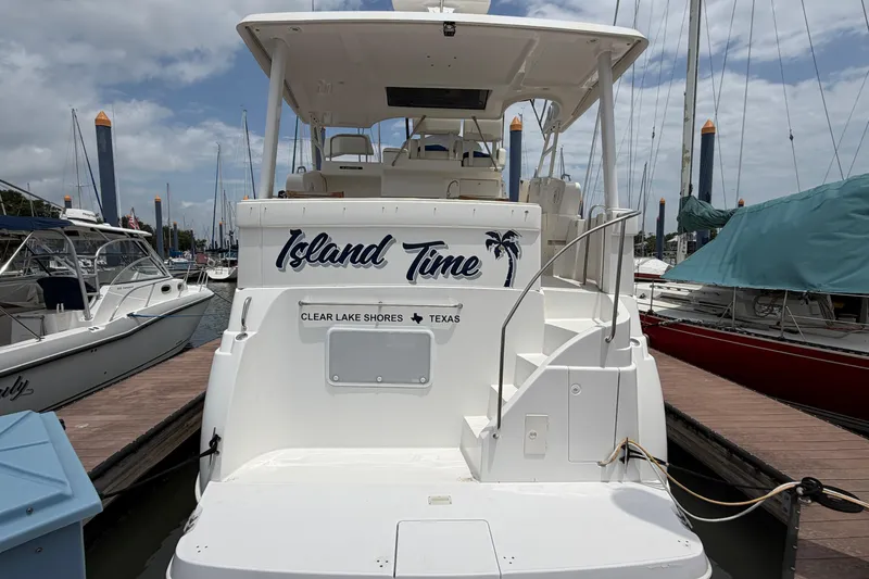 Slide: The Image of 1999 Silverton 352 Motor Yacht "Island Time" docked at Clear Lake Shores, Texas. - 3