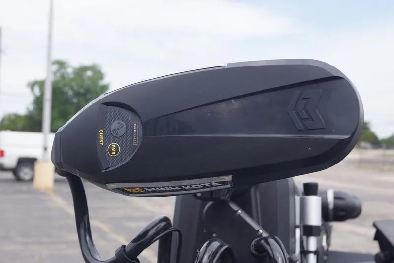 Slide: The Image of Close-up of a 2026 Phoenix 819 ZXL boat motor, featuring sleek black design. - 18