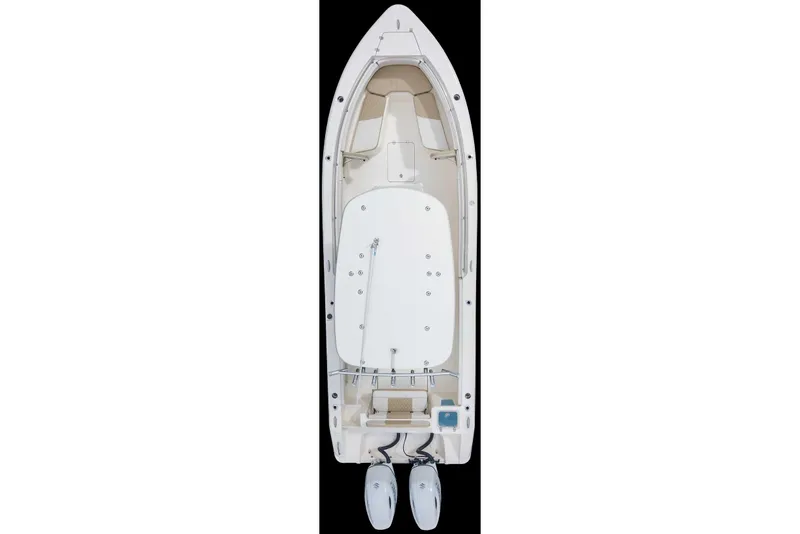 Slide: The Image of Aerial view of Bulls Bay 255 Center Console boat 2027. - 1