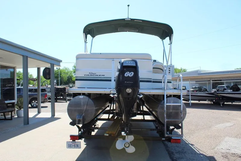 Slide: The Image of 2011 Sun Tracker Party Barge 20 Regency Edition pontoon boat with outboard motor. - 6