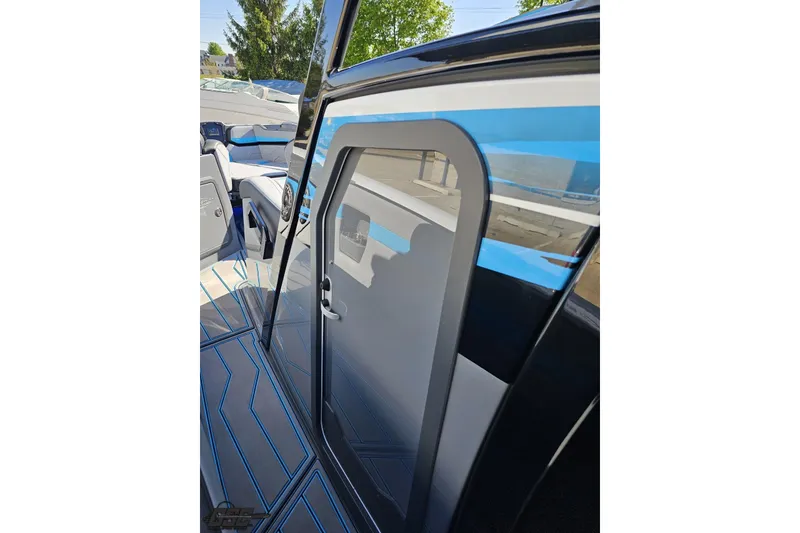 Slide: The Image of 2025 Sunsation 32 CCX boat interior with sleek design and modern features. - 82