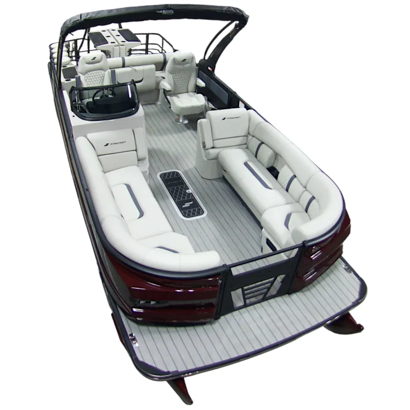 Slide: The Image of 2026 Starcraft RX25 DL DH Bar pontoon boat with luxurious interior. - 3