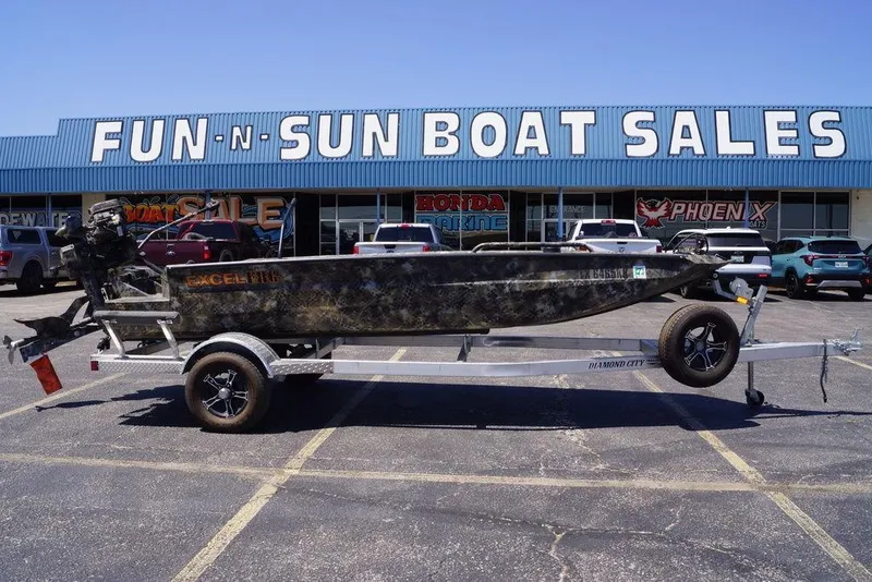 The Image of 2021 Excel 1751 F4 boat on trailer at Fun-N-Sun Boat Sales dealership. - 0