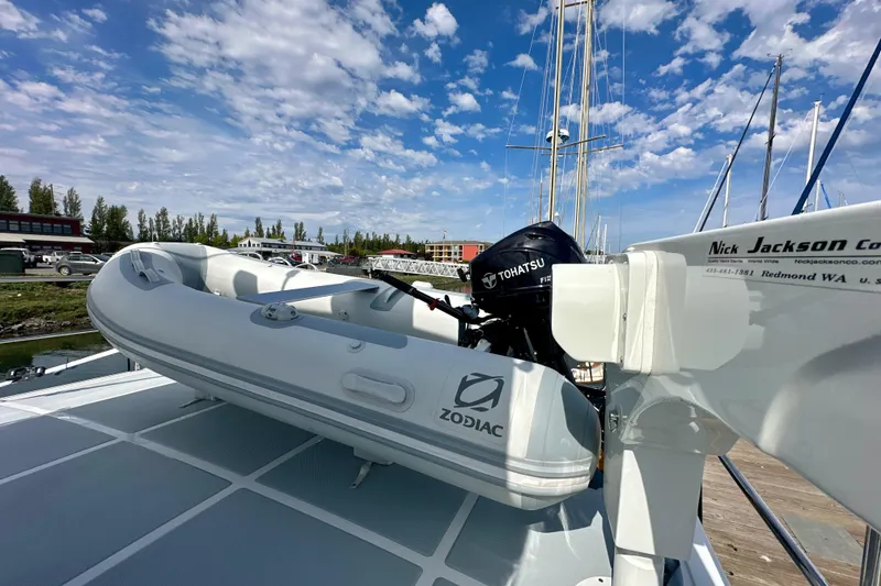 Slide: The Image of 2024 Helmsman 38E - Dinghy Davit - 14