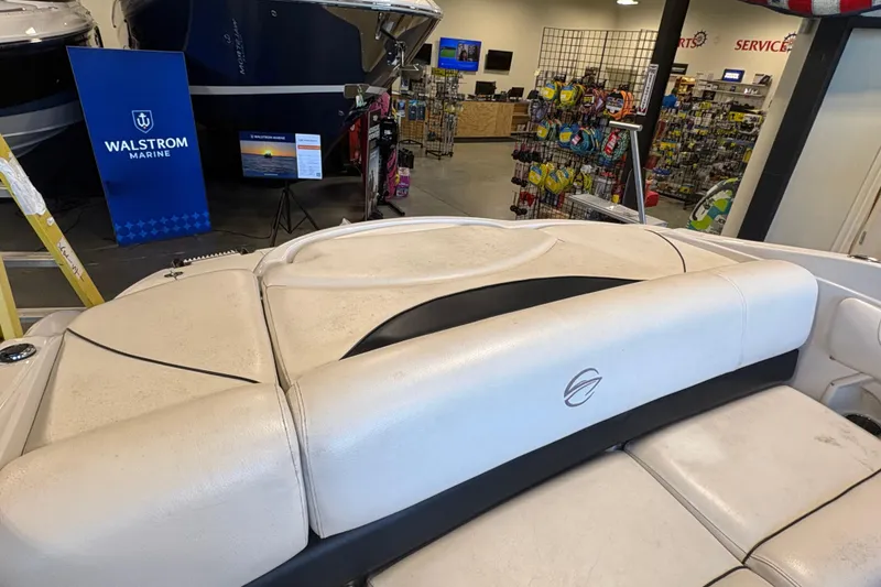 Slide: The Image of 2008 Crownline 210 LS boat interior at Walstrom Marine showroom. - 8