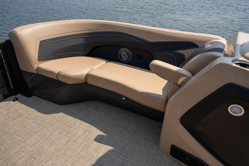 Slide: The Image of Luxurious seating area on Barletta Cabrio 24 M boat, 2026 model. - 5