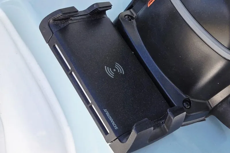 Slide: The Image of Wireless charging pad on 2026 Tidewater 2210 Carolina Bay boat. - 28