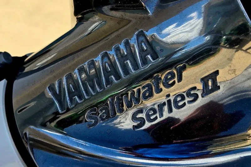 Slide: The Image of Close-up of Yamaha Saltwater Series II engine on 2026 Tidewater 2210 Carolina Bay. - 45