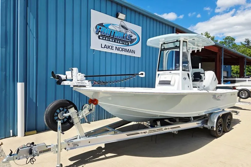 Slide: The Image of 2026 Tidewater 2210 Carolina Bay boat on trailer at Foothills Marine Center. - 6