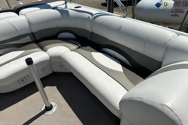 Slide: The Image of Luxurious seating on a 2013 JC 23 Neptoon TT pontoon boat. - 15